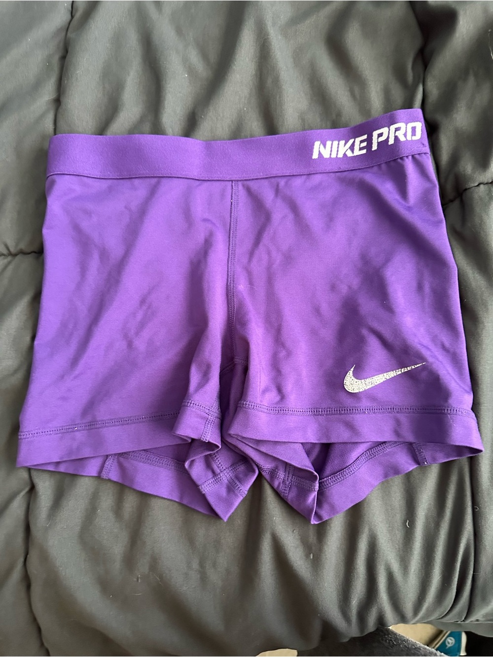 Nike Pro Women's Purple Training Shorts --Extra small (XS)